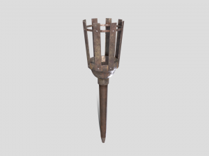 medieval torch 3D 모델
