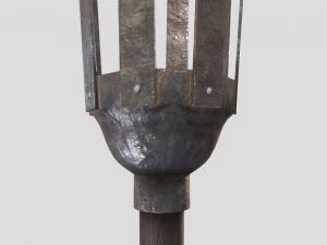 medieval torch 3D 模型