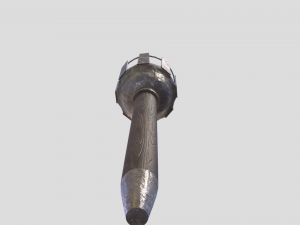 medieval torch 3D 模型