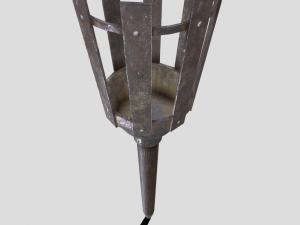 medieval torch 3D 模型