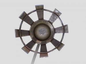 medieval torch 3D 模型