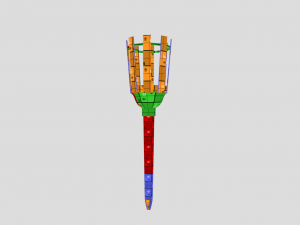 medieval torch 3D 模型