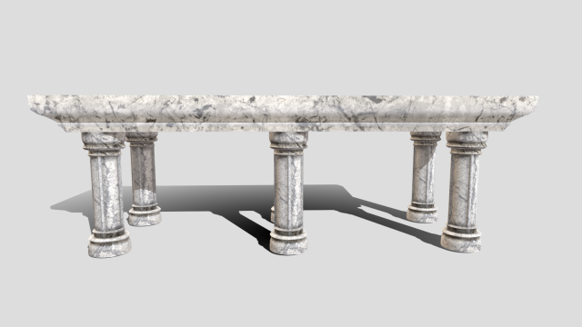 medieval altar Modello 3D .c4d .max .obj .3ds .fbx .stl .blend 