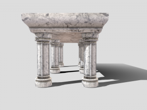 medieval altar Modello 3D