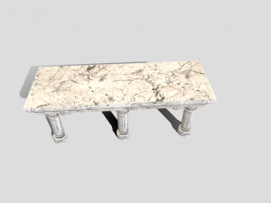 medieval altar Modello 3D