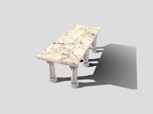 medieval altar Modello 3D