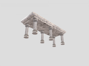 medieval altar Modello 3D