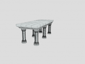 medieval altar Modello 3D