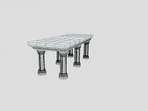 medieval altar 3D Model
