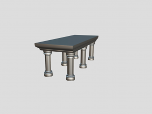 medieval altar Modello 3D