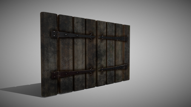 medieval window shutters 3Dモデル .c4d .max .obj .3ds .fbx .stl .blend 
