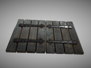 medieval window shutters 3Dモデル