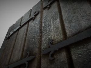 medieval window shutters 3Dモデル