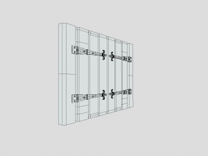 medieval window shutters 3Dモデル