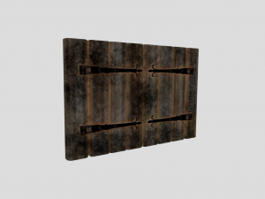medieval window shutters 3Dモデル
