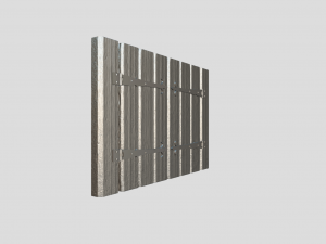 medieval window shutters 3Dモデル