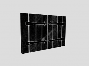 medieval window shutters 3Dモデル