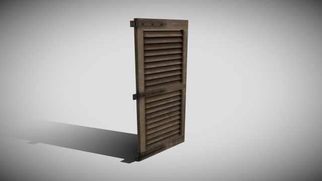 medieval window shutter 3D Модель .c4d .max .obj .3ds .fbx .stl .blend 