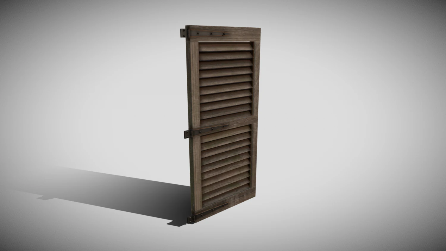 mittelalterlicher Fensterladen 3D Modell .c4d .max .obj .3ds .fbx .stl .blend 