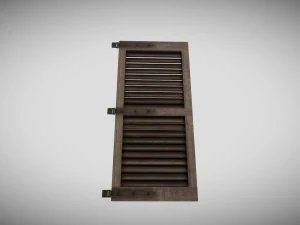 mittelalterlicher Fensterladen 3D Modell