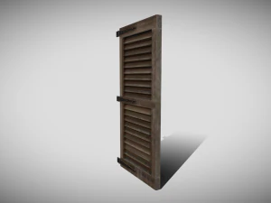mittelalterlicher Fensterladen 3D Modell