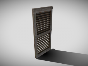 medieval window shutter 3D Модель