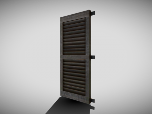 medieval window shutter 3D Модель