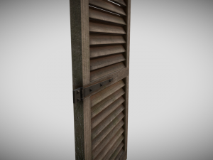 medieval window shutter 3D Модель