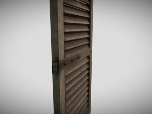 mittelalterlicher Fensterladen 3D Modell