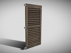 medieval window shutter 3D Модель