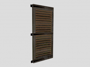 medieval window shutter 3D Модель