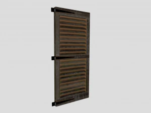 mittelalterlicher Fensterladen 3D Modell