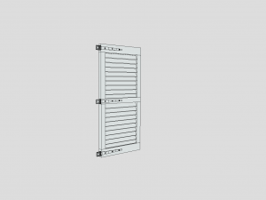 medieval window shutter 3D Модель
