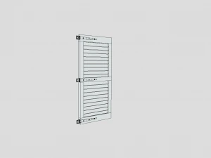 mittelalterlicher Fensterladen 3D Modell