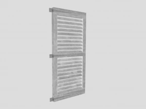 mittelalterlicher Fensterladen 3D Modell