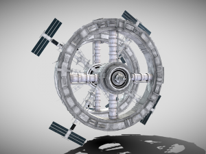 space station 3D 모델