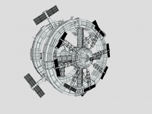 space station 3D 모델