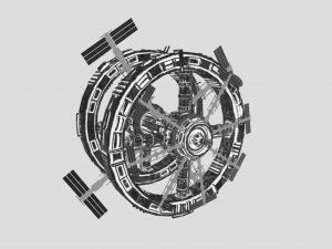 space station 3D 모델