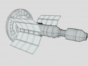 generic spacecraft Modelo 3D