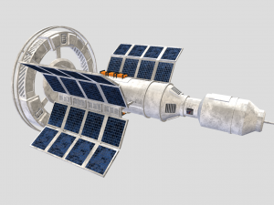 generic spacecraft Modelo 3D