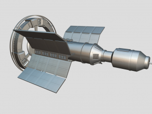 generic spacecraft Modelo 3D