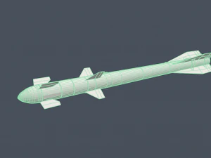 vympel r60 missile 3D Model