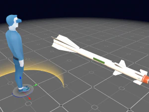 vympel r60 missile 3D Model