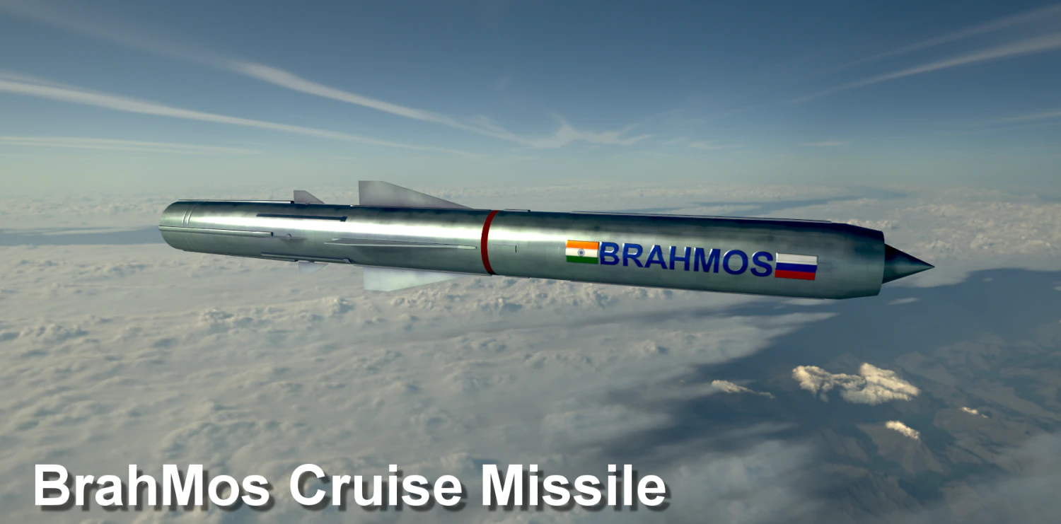 brahmos cruise missile 3D Model .c4d .max .obj .3ds .fbx .stl .blend 