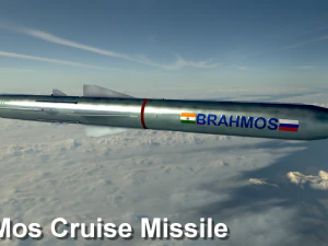 крылатая ракета Брамос 3D Модель