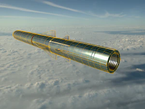 brahmos cruise missile 3D Model
