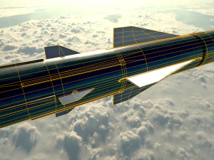 brahmos cruise missile 3D Model