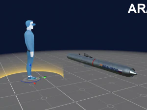 brahmos cruise missile 3D Model