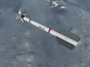 sidewinder missile Modèle 3D
