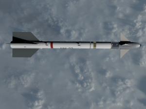 sidewinder missile Modèle 3D
